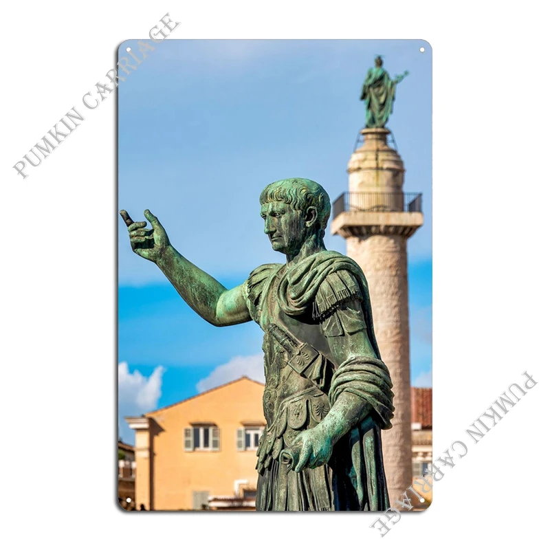 Emperor Trajan Metal Plaque Poster Bar Personalized Living Room Wall Cave Garage Tin Sign Poster