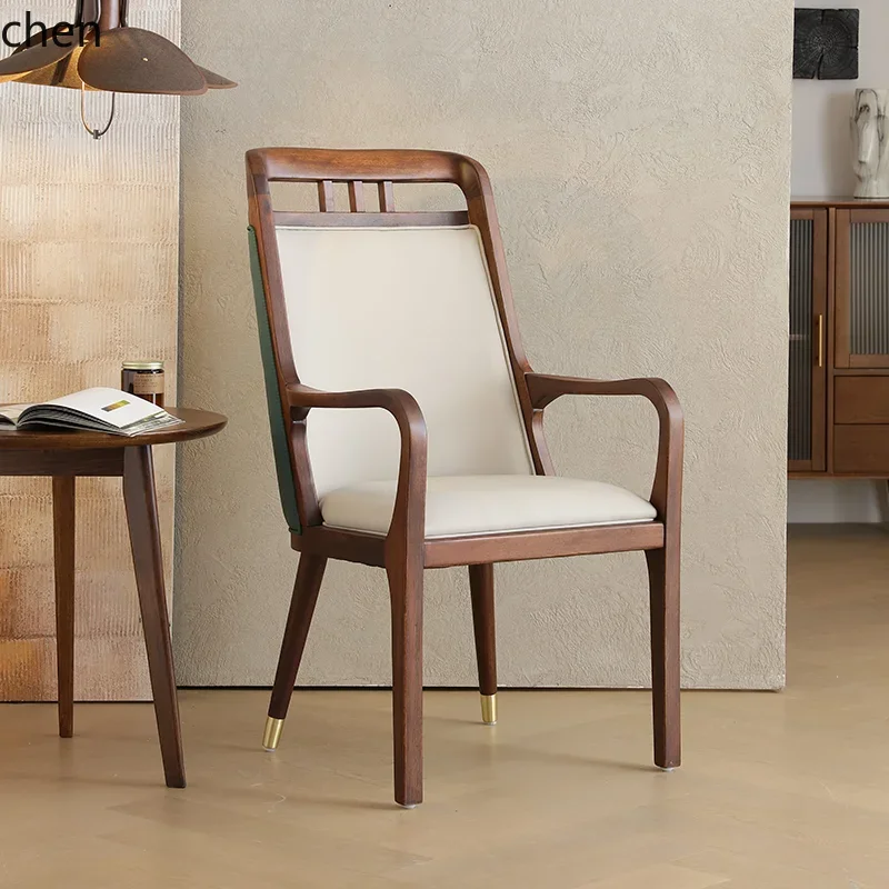 HSN Hotel Dining Chair Modern Simple Light Luxury Restaurant Back Chair Hotel Household Dining Table and Chair