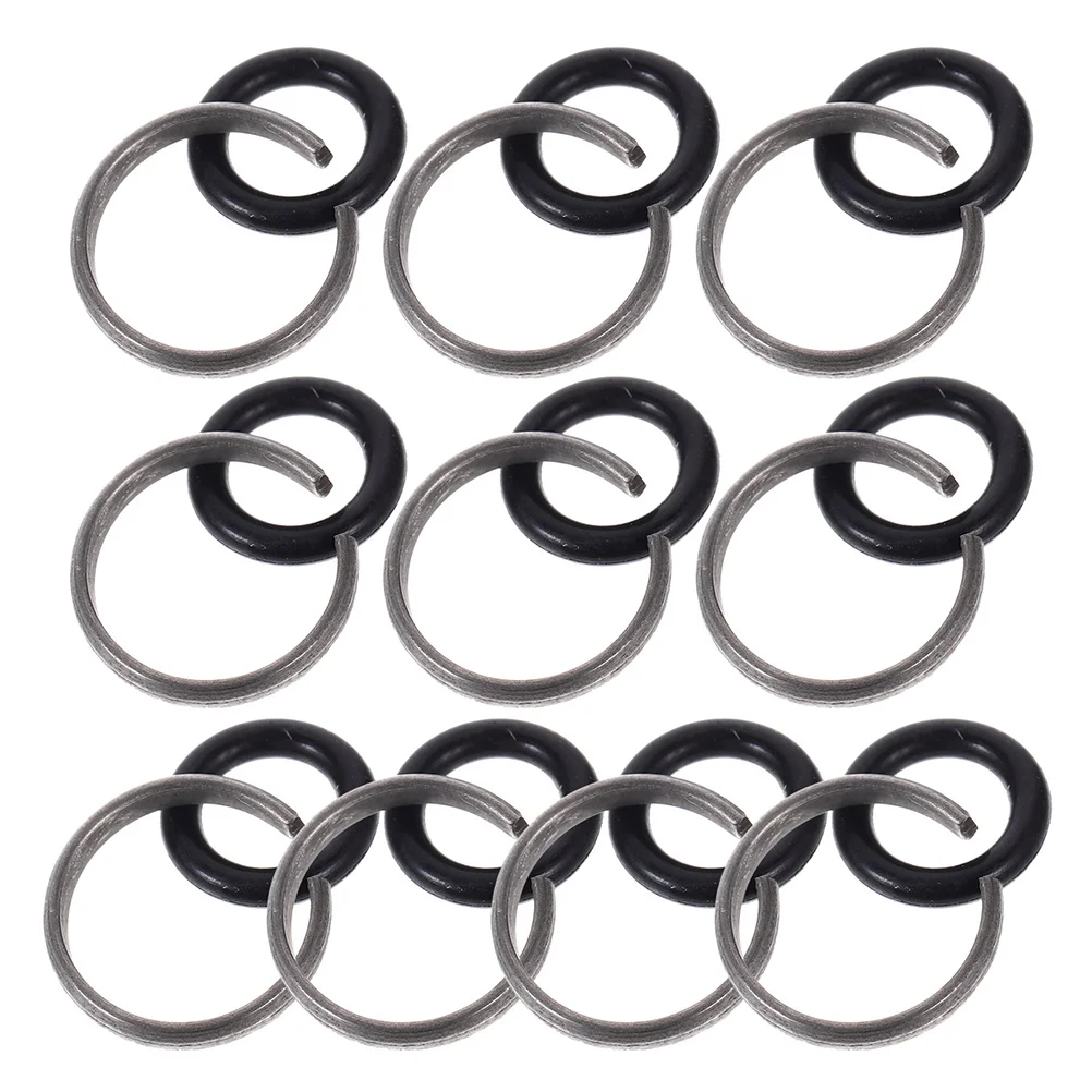 

20Sets Charging Wrench Spindle Circlip Impact Wrench Retaining Ring Set Rubber O Rings for Socket Retention Friction Rings Tool