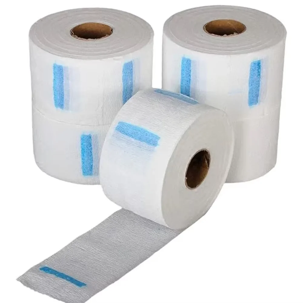 Barber Professional Black Neck Paper Barber Disposable Tissue Collar Tapes Salon Hairdressing Necks Covering Tools Accessories