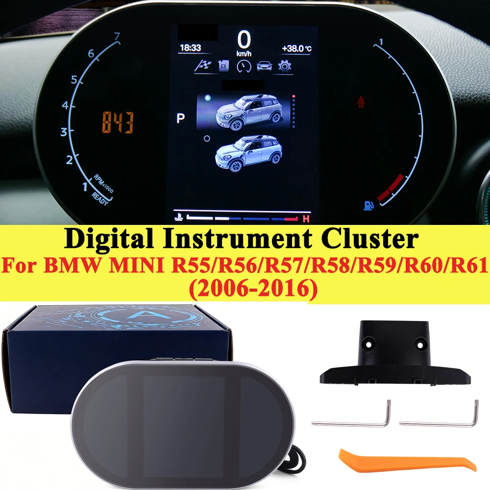 

Цифровая приборная панель LCD для автомобиля, экран спидометра, панель приборов для BMW MINI 2006-2016 R55 R56 R57 R58 R59 R60 R61