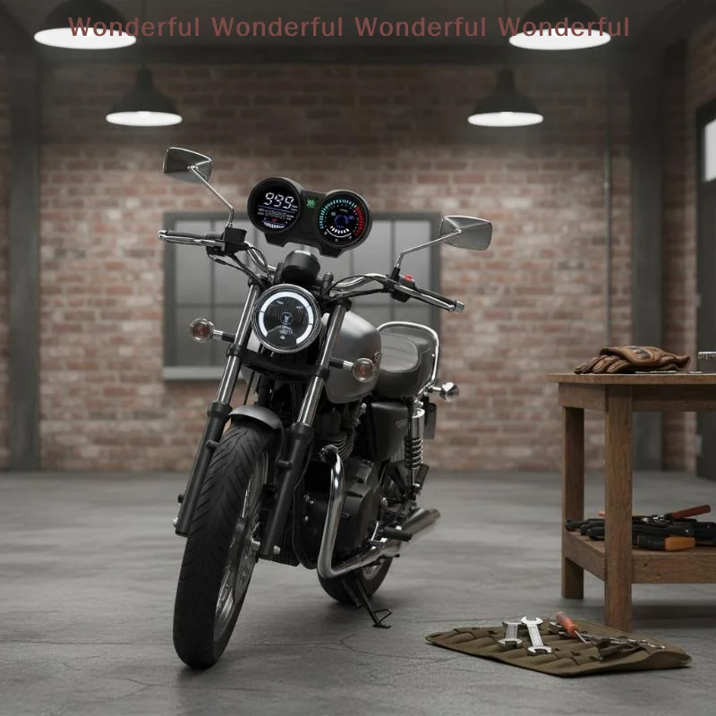 Motorcycle Speedometer LED Digital Dashboard RPM Speed Fuel Level Volt Meter For Brazil TITAN 150 CG150 Fan150 2010 2012