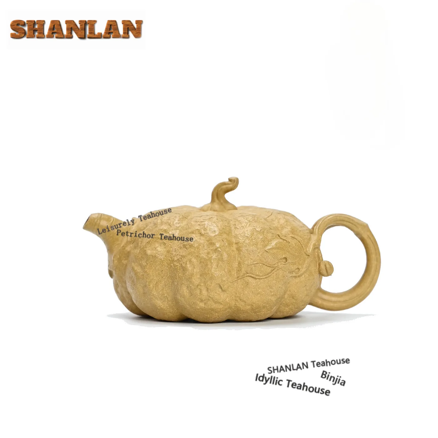 

200 мл креативные чайники из фиолетовой глины Исин, горшок с тыквой ручной работы, секция из сырой руды, грязевой чайник, китайский чайный сервиз Zisha, подарок