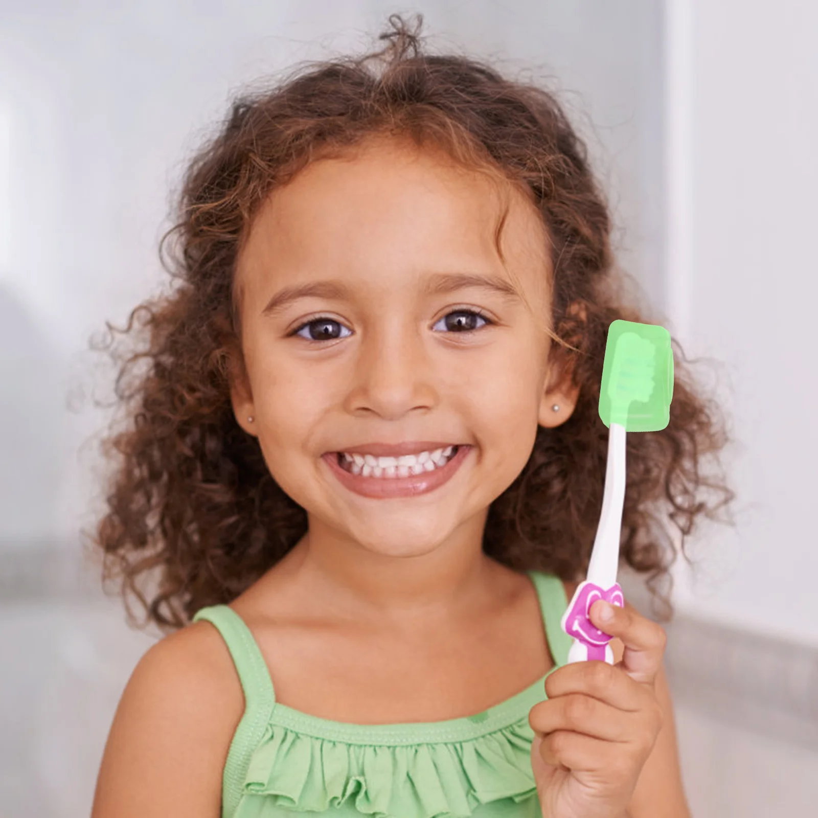 100 قطعة قبعات فرشاة الأسنان غطاء غبار حالات السفر المحمولة حماية المطبات البقع غرامة التفاصيل مادة جيدة قبعات فرشاة الأسنان #3