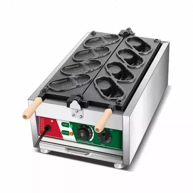 Shoe Shaped Waffle Maker Non-stick Hole Shoes Bread Cake Making Machine Stainless Steel Household