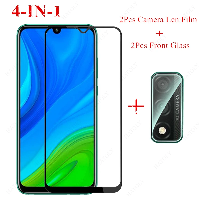 

2PCS For Huawei P Smart 2020 Glass for Huawei Y6S Y9S Y5 Y6 Y7 Y7P Y9 Prime 2019 Tempered Glass Screen Protector Camera Len Film