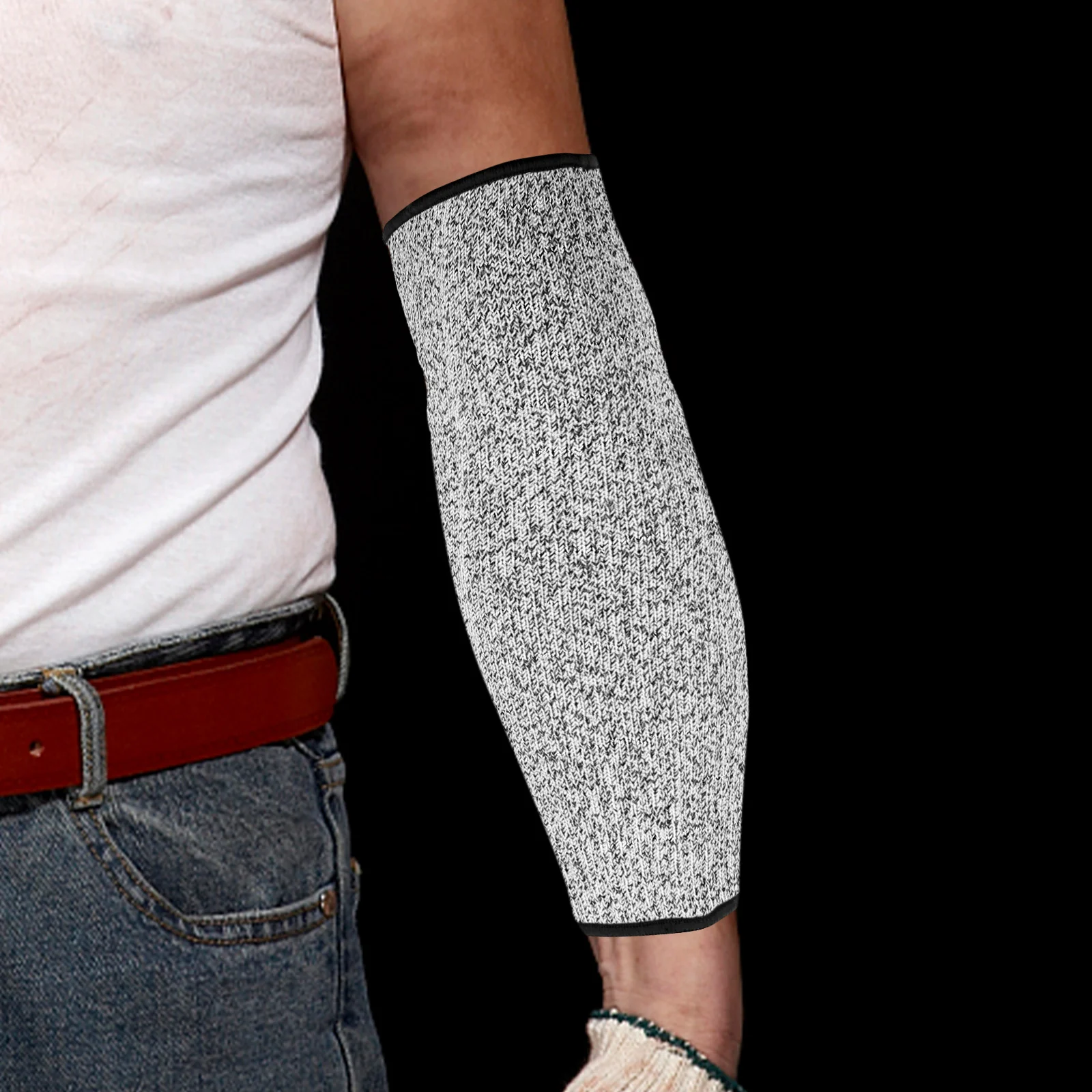 Arm Sleeves Guard Protective Case Cut Resistant Forearm Protection Covers Grey Security Anti-cut