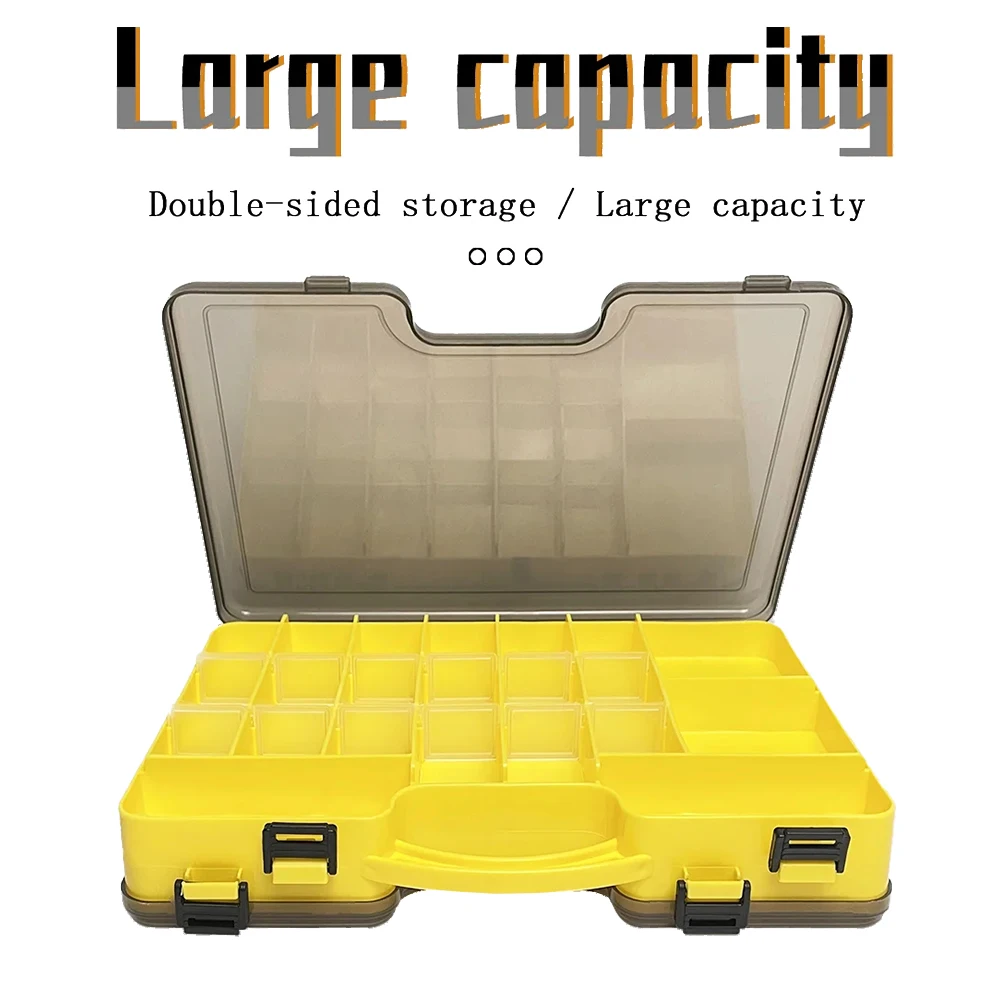 

New Portable Lure Box Activity Compartment Activity Compartment Carrying Handle Design Double Sided Large Capacity