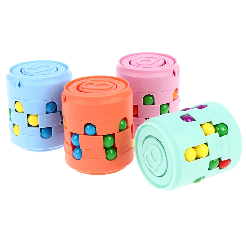 

1PC New Cube Top Finger Spinning Relieves Stress Decompression Tool Funny Game Toy Challenging Game Portable Party Kids Adults