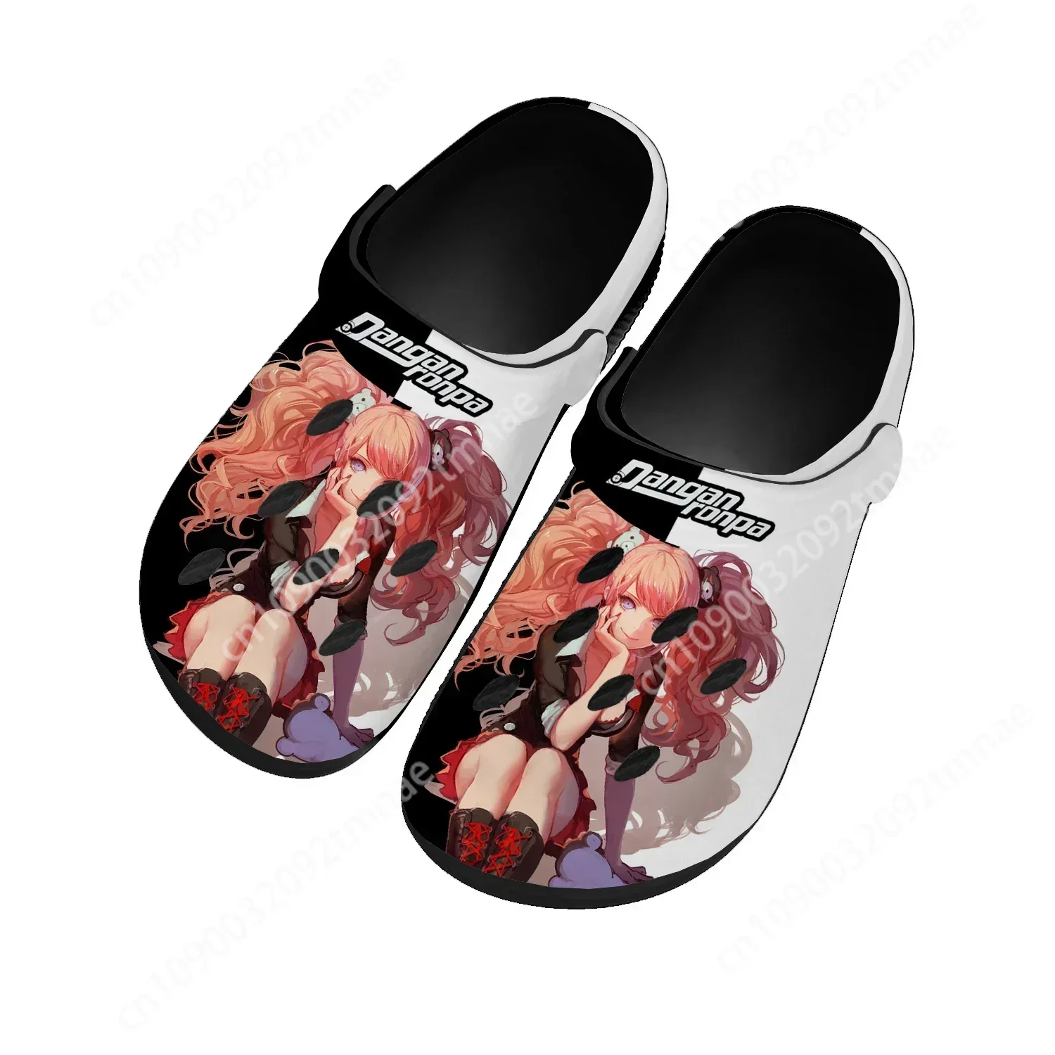 Cartoon Game Human Danganronpa Junko Enoshima Clogs Mens Womens Tailor Custom Water Shoes Garden Beach Hole Slippers Sandals