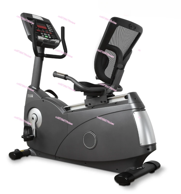 75R Commercial Self-Generating Horizontal Exercise Bike Home Indoor Exercise Bike EquipmentSolid Iron Backrest (Horizontal)