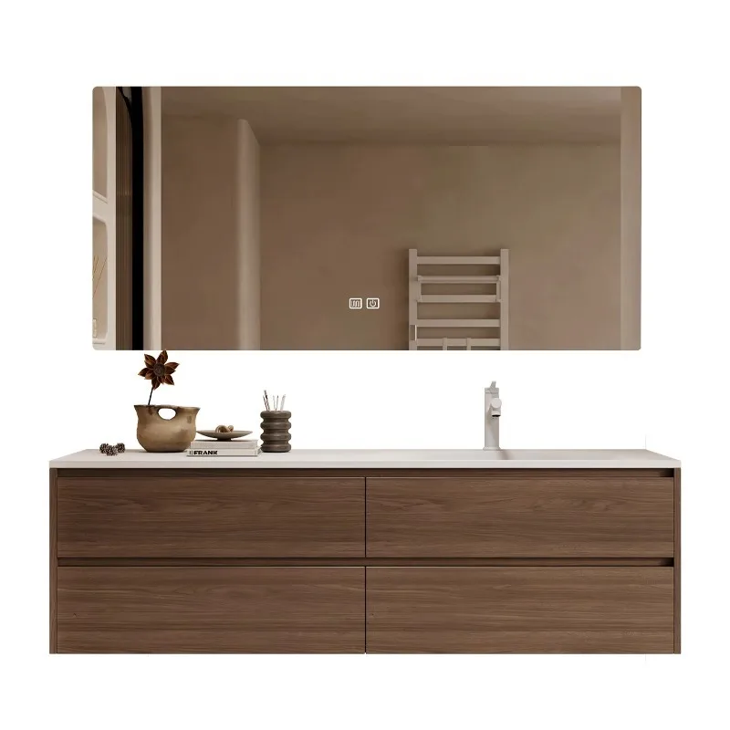 

Log wind acrylic bathroom cabinet integrated basin washbasin toilet washbasin combination