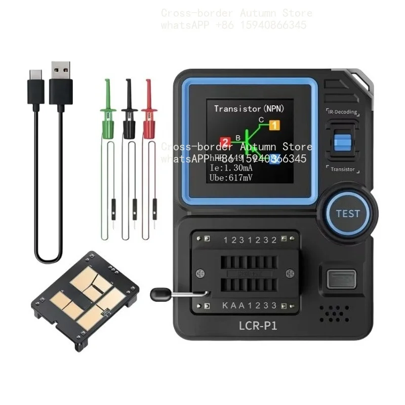 LCR-P1 Transistor Tester Multimeter Diode Triode Capacitance Resistance Meter Multifunction Anti-Burn