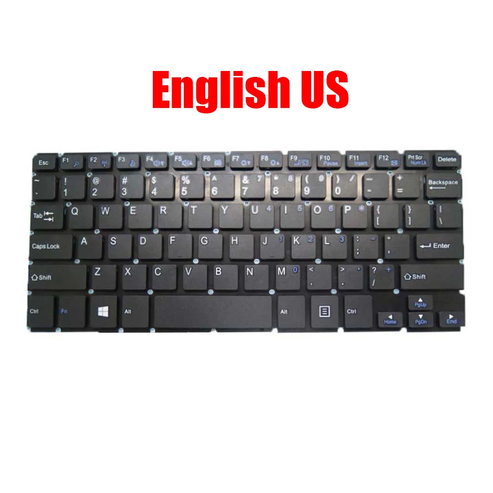 Laptop Keyboard For Irbis NB116 English US Russia RU Black Without Frame New