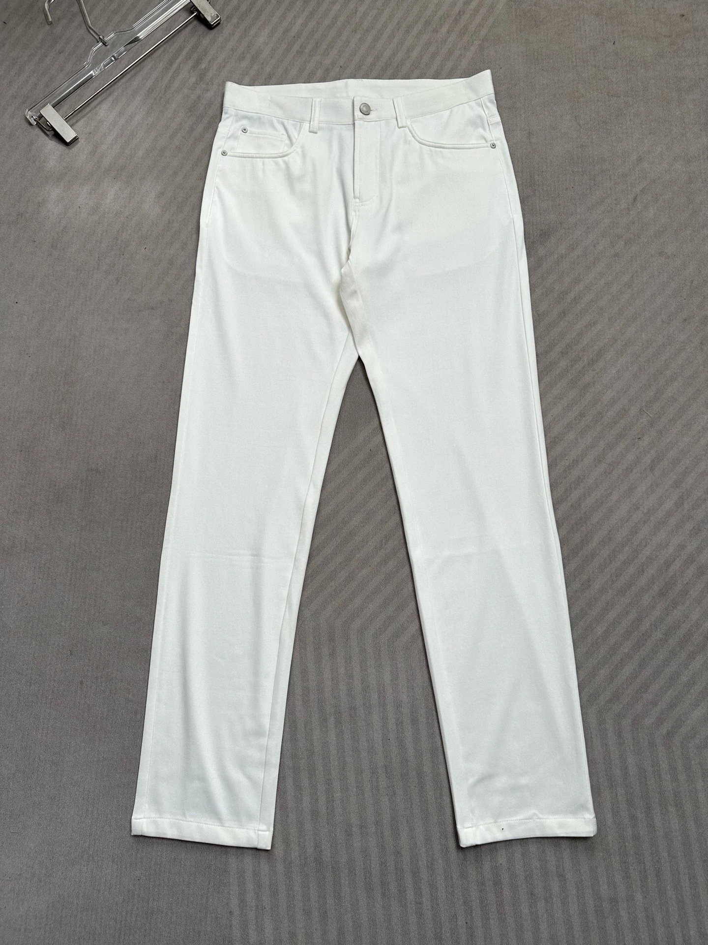 

ntleman Spring Summer Denim Jeans Men's Casual Straight Leg Pants Waed Effect Busin Casual Faion Urban Sle