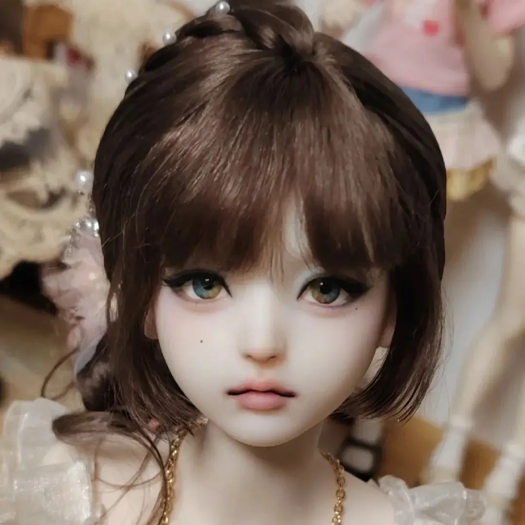 SD BJD Doll 1/4 weimengmeng  Dark Makeup Head Beautiful Girl Makeup High Quality Resin Toy Gift Just a Head