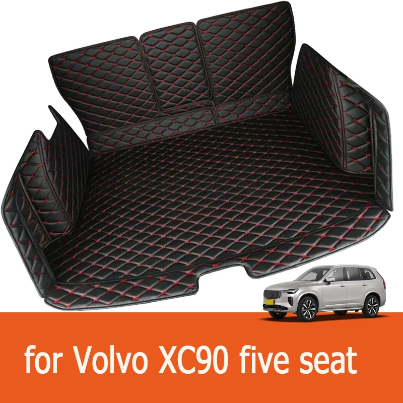 High Side Custom Car Trunk Mat for Volvo XC90 Five Seat 2015-2025 Cargo Liner Carpet Interior Accessories Cover