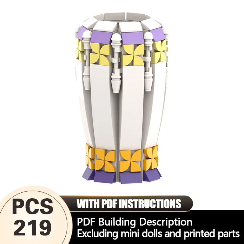 

Creators Plant Series Model MOC Building Bricks Vase For Tulips Modular Technology Gifts Holiday Assemble Children Toys Suit