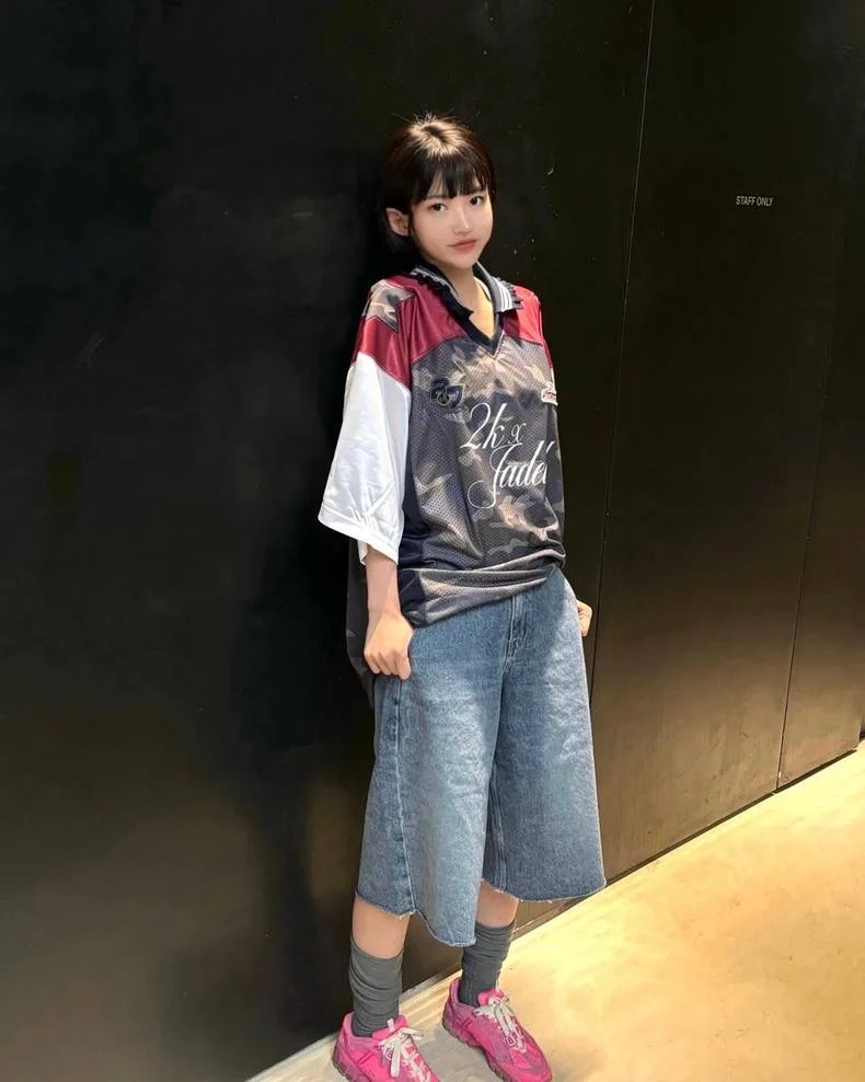 

Футболка большого размера Fooall Sle Me Camouflage Patchwork ort Sve Women's Faion ort Length Other Material