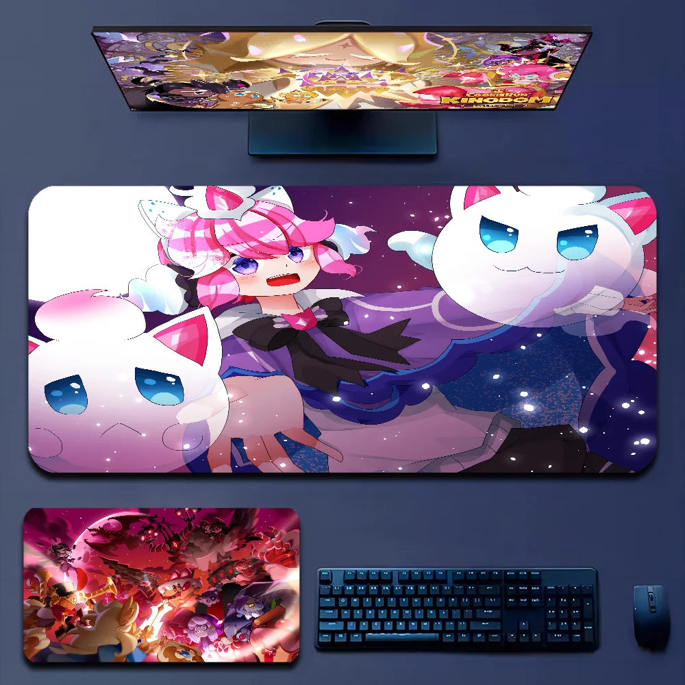Cookies Run Kingdom Anime Cute Rubber XXL PC Gaming Mouse Pad Gamer Desk Mats Keyboard Pad Mause Pad Muismat Desktop Mat