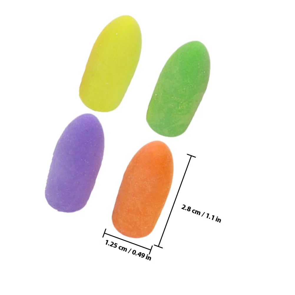 150 個のカラフルな弾丸消しゴム Tpr 鉛筆キャップカバー学校事務用品学生文具装飾消しゴム