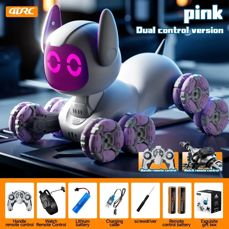 

Interactive Smart Robot Dog Toy Car Y9 w/ 8 Wheels & Remote - Electric Robotic Pet Companion Gift for Boys Children