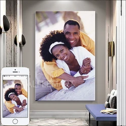 Custom Photo Home Decoration Print Your Photos on Canvas Custom Poster Plus Frame Art Photos Wedding Photos Pets Canvas Paint