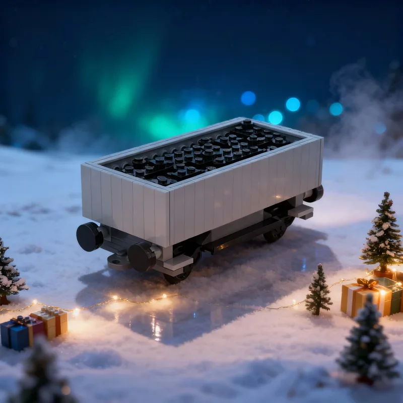 

158pcs MOC Mini Coal Wagon Train Model Building Blocks Construction Festival Gifts Toys DIY Creative Idea Education Brick