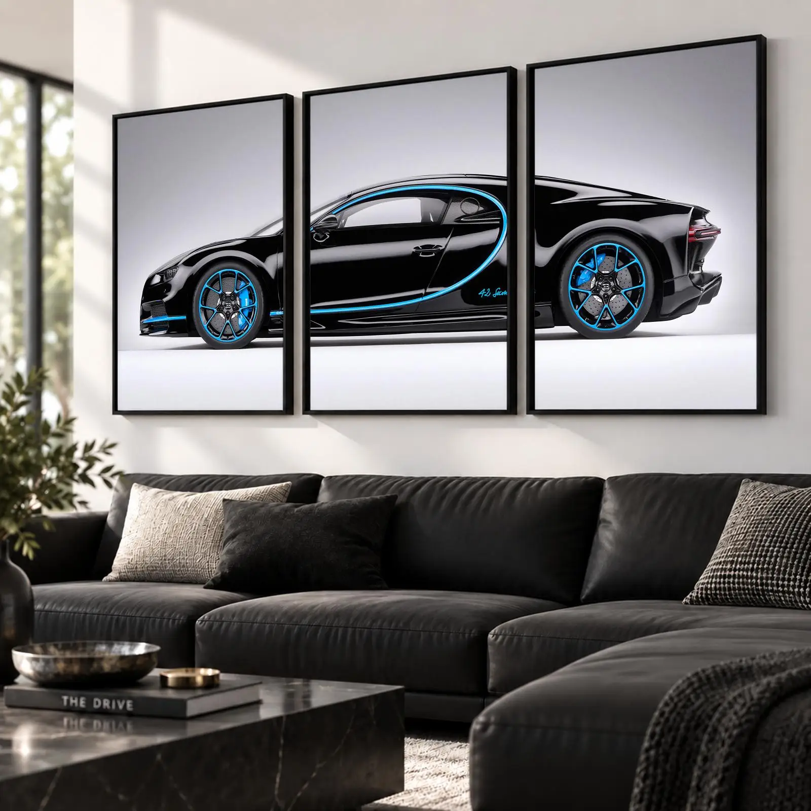 3pc Extreme Power Car Painting Calligraphy Canvas Poster Set Wall Art Prints for Bedroom Living Room Home Decor Gift