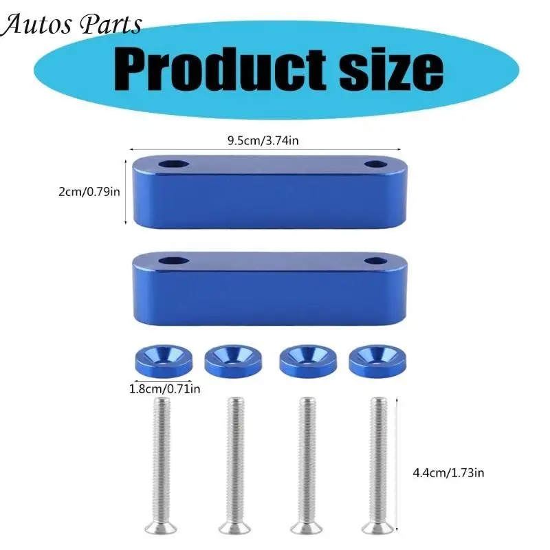 57BA-Modifikation für 92-95 EG / 96-00 EK Aluminium Racings Hood Entlüftungsabstandshalter