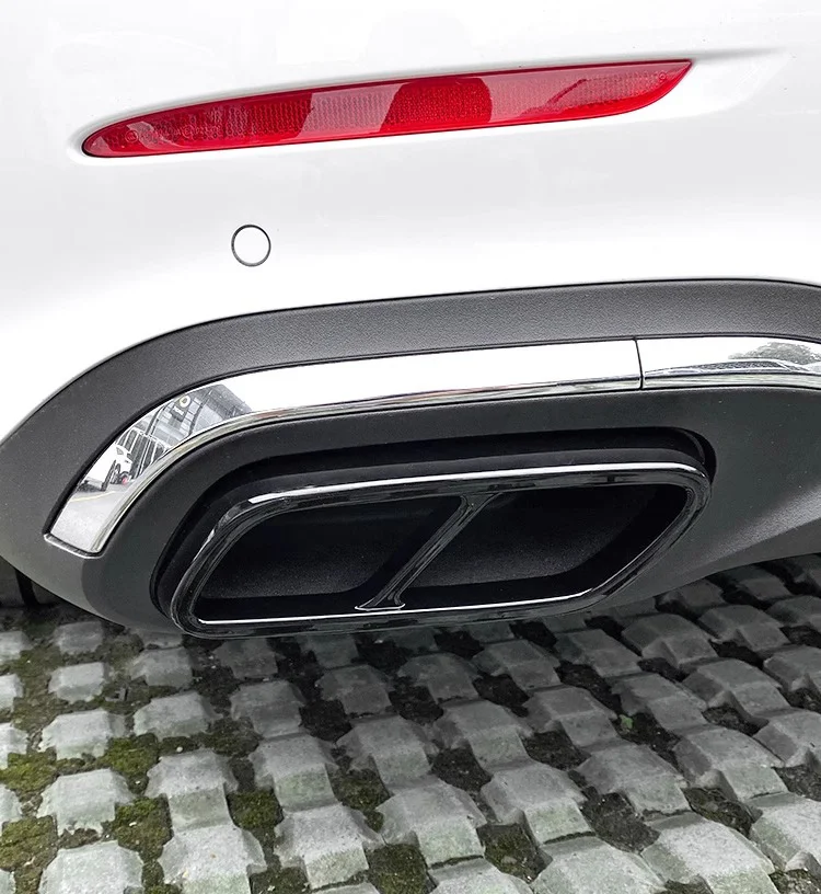 For Mercedes Benz C Class W206 2022 2023 2024 2025, Car Modified Four-hole Tail Throat Tailpipe Muffler Exhaust Pipe Accessories - Image 3