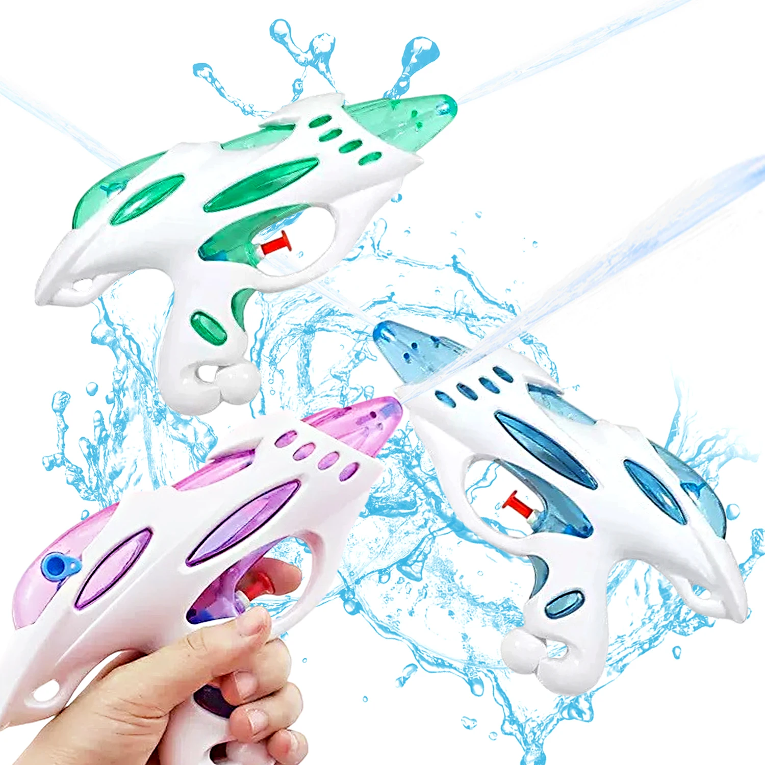 ปืนฉีดน้ำชายหาดฤดูร้อนสำหรับเด็ก ของเล่นเล่นน้ำแบบโต้ตอบระหว่างพ่อแม่และลูกสำหรับเด็กชายและเด็กหญิง