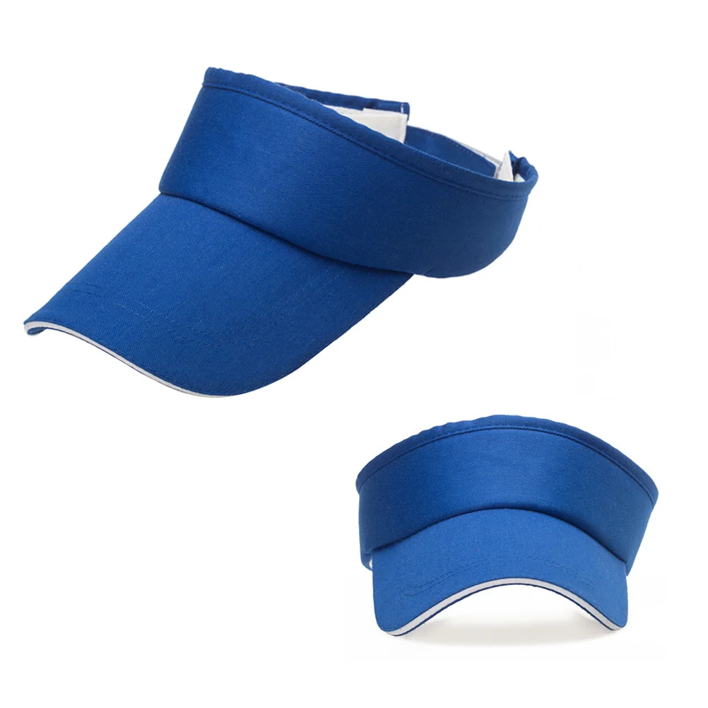 

Adjustable Sports Sun Hat Blue Lightweight Uv Protection Visor For Outdoor Travel Running Fishing Hiking Cap Visor
