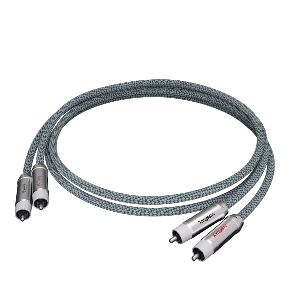 Xangsane XS-CYRCA 99,99% 4N Reines Silber RCA-Kabel 4X0,2mm² Signalkabel Audiokabel Leistungsverstärker Lautsprecher Decoder