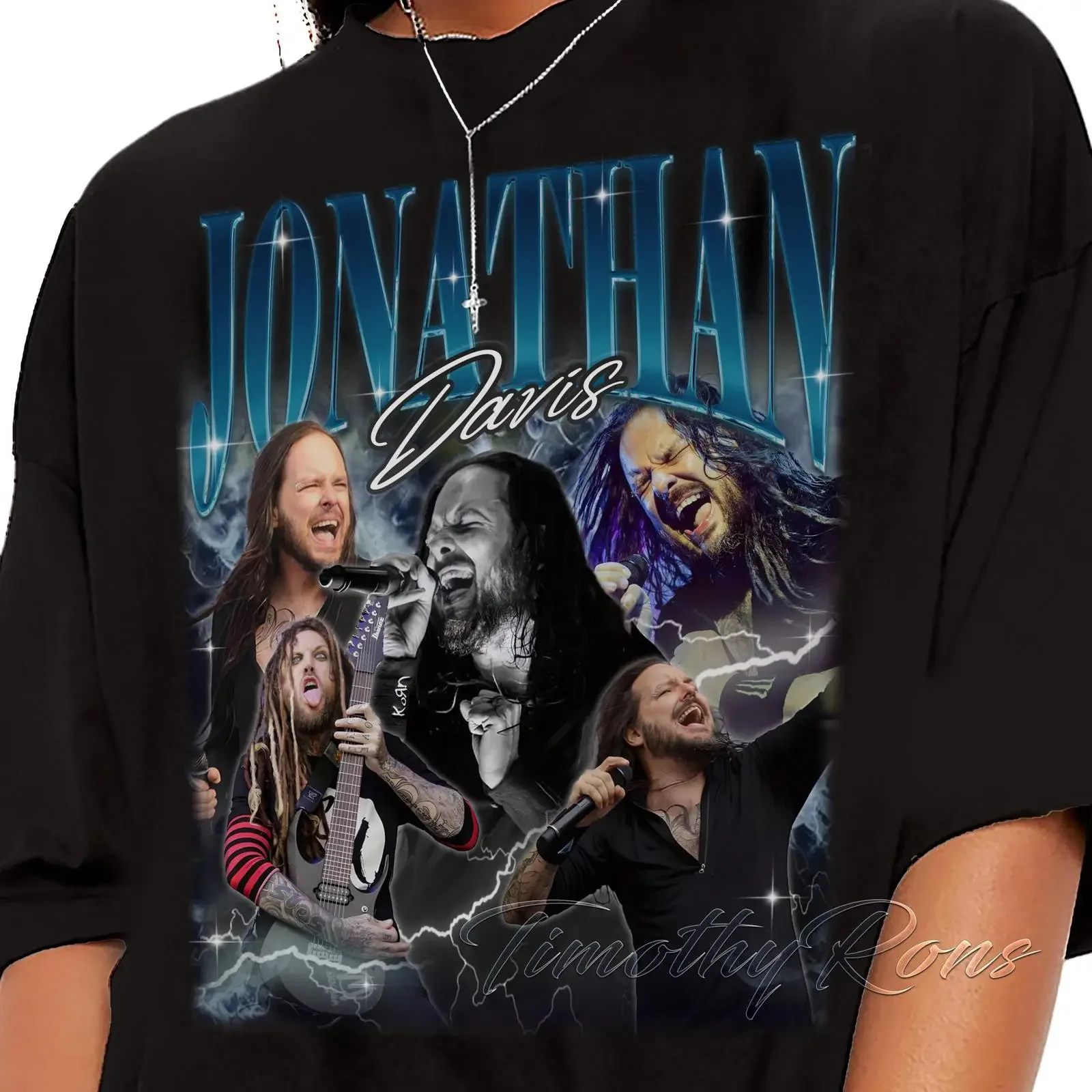 Bootleg Jonathan Davis T Shirt for Men and Women 90s vintage Washed Casual designer clothes Slightly Breathable graphic fashion