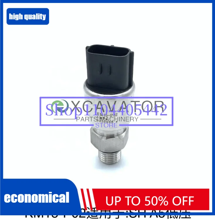 KHR10300 KHR10031 Excavator Lower Pressure Sensor KM15 5MPa KHR26940 Fit  SH A5 A6 KM15-P02 KM15P02