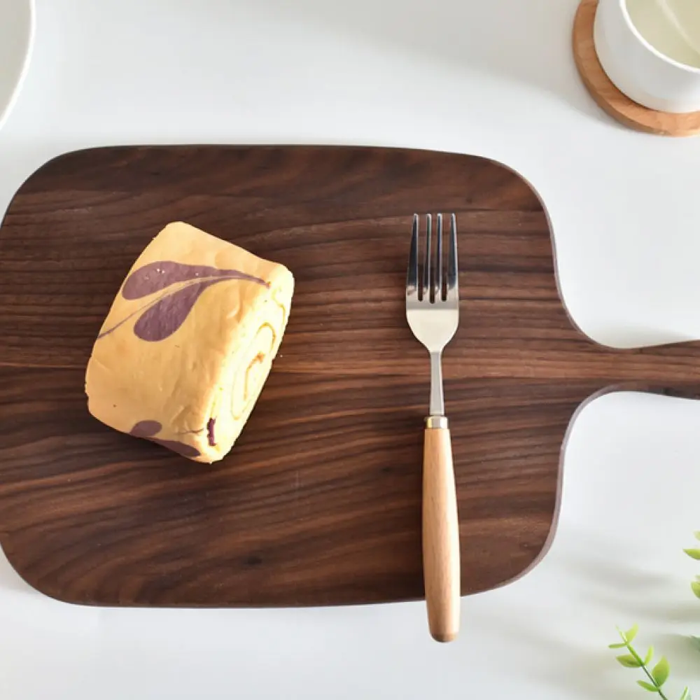 Natural Walnut Wood Kitchen Chopping Board Serving Platter For Steak Sushi Bread Tray Decorative Food Display Wooden Plate
