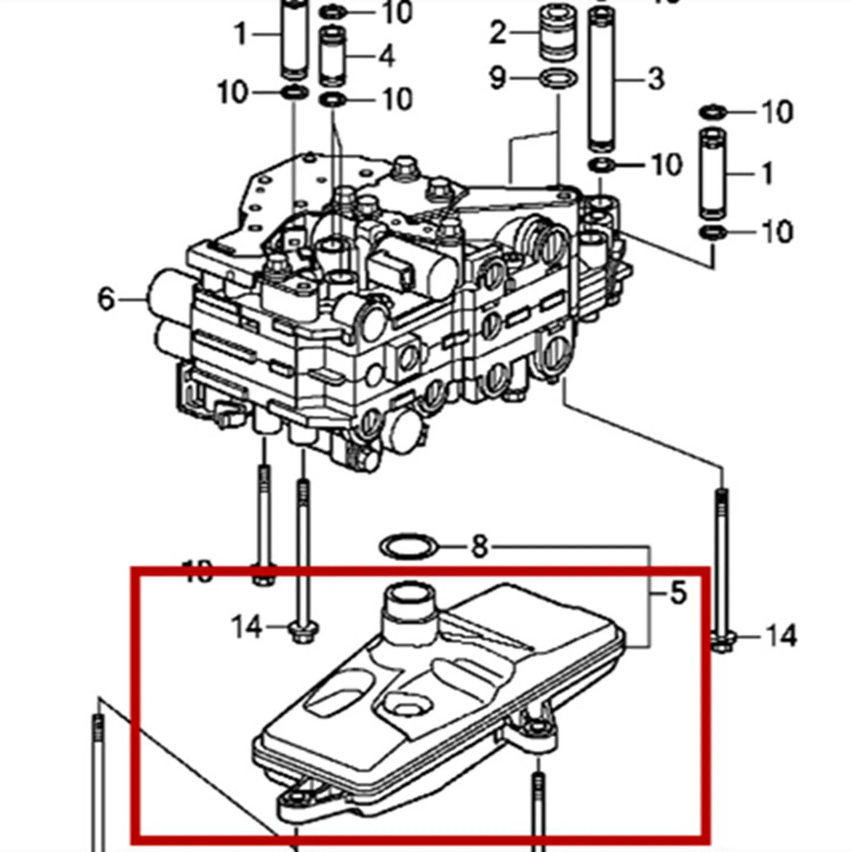 3X علبة التروس تصفية انتقال تصفية مصفاة Assy 25420-5T0-003 لهوندا سيفيك CVT صالح جاز VEZEL HRV 2014-2020