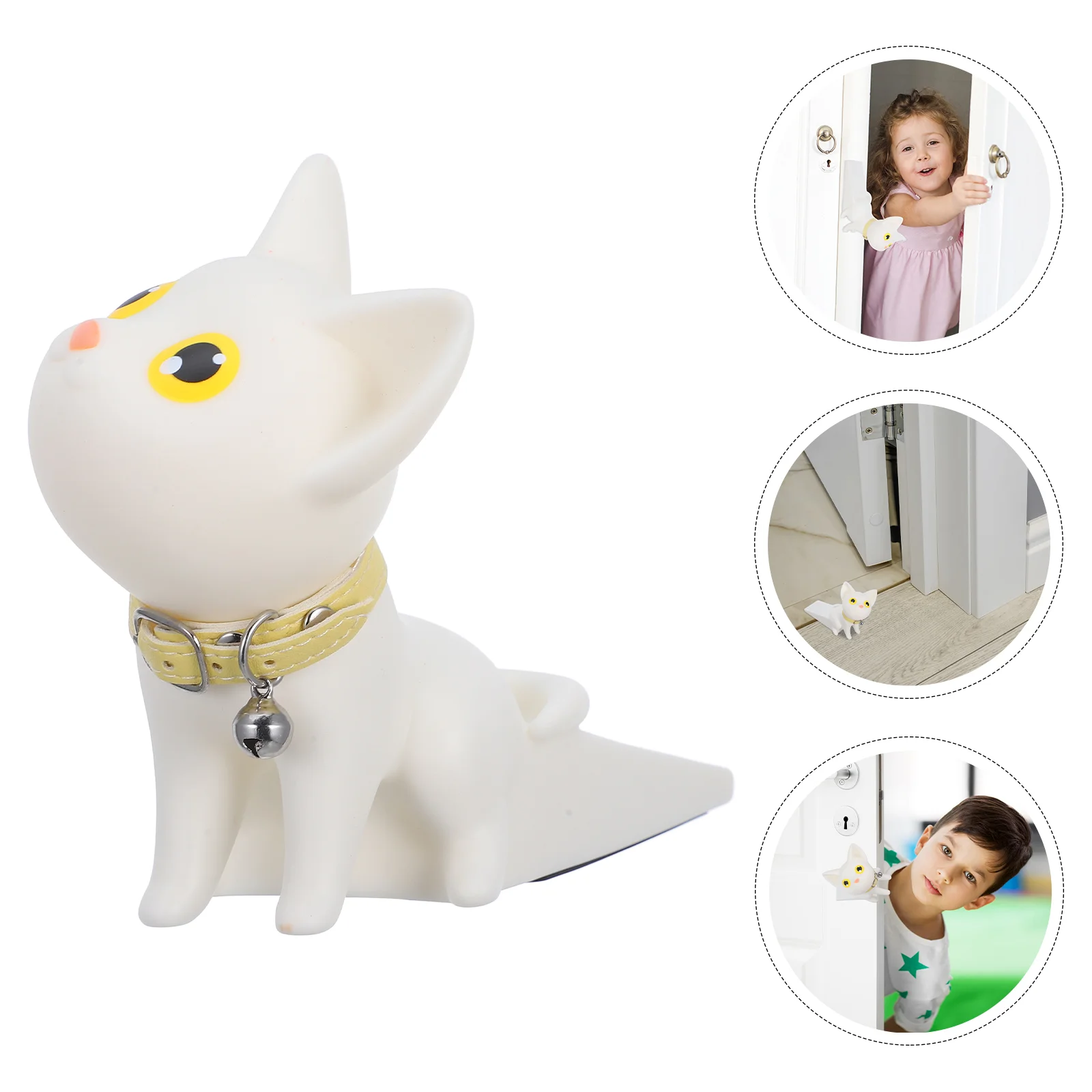 Decorative Cat Door Stopper Resistant Finger Protector Creative Door Stops (Random Color) anti-slip door stopper