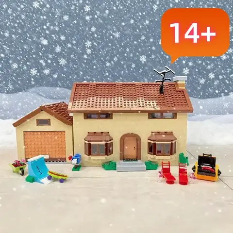 재고 있음 2523개 하우스 데스크탑 장식 모델 71006 71016 호환 생일 선물