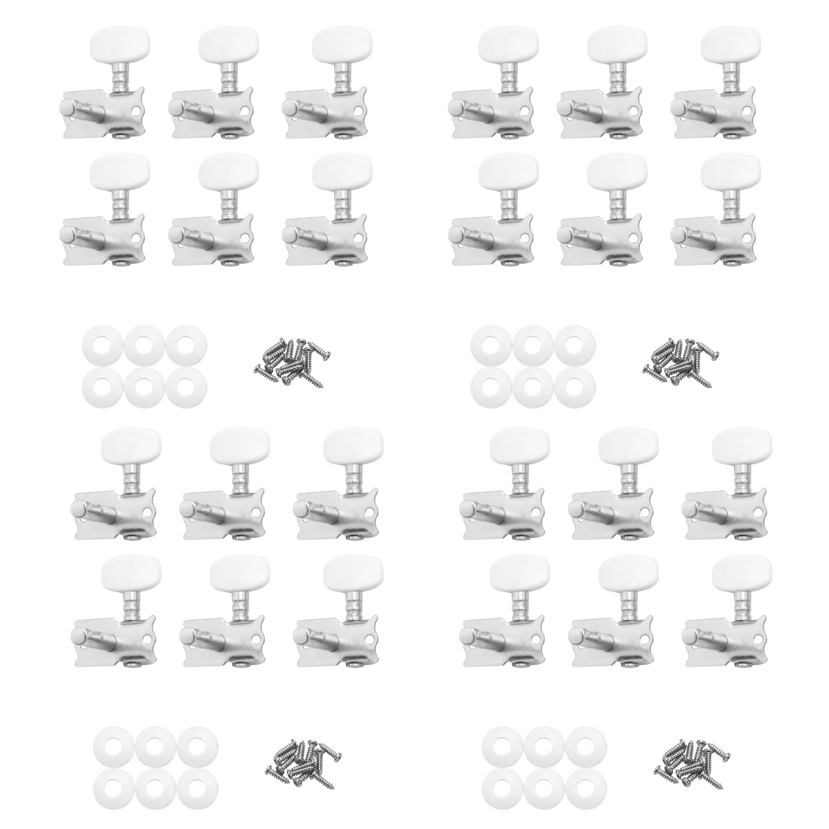 NALFI-24Pcs Acoustic Guitar String Tuning Peg Tuner Machine Head