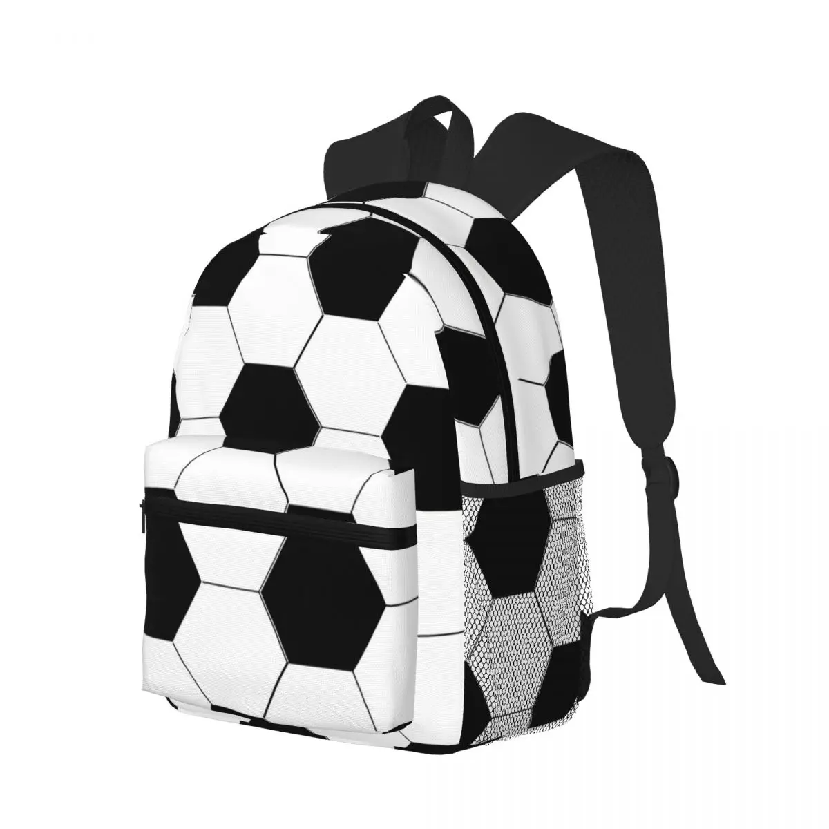 Man Cave Soccer Ball Football Design Student Backpack School Bag Hiking Travel Daypack for Men Women Bookbag Shoulder Bags