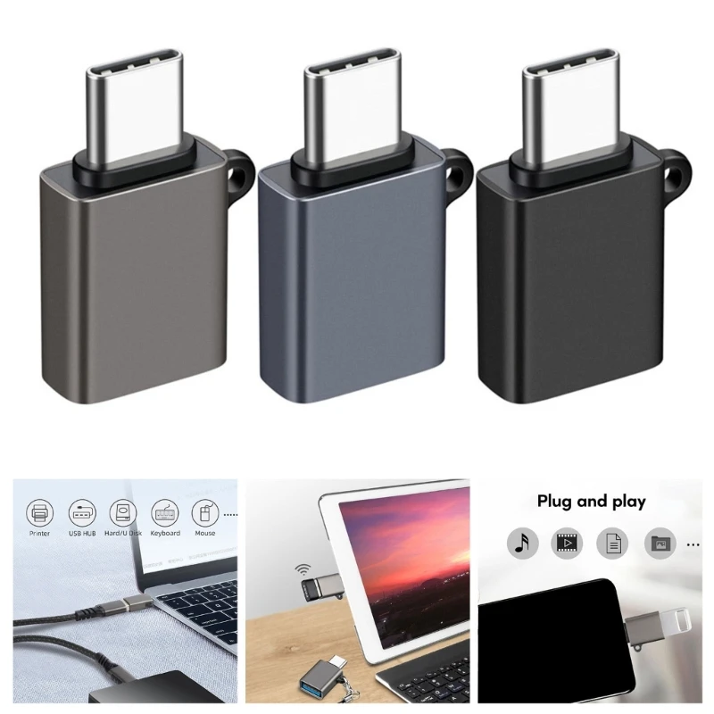 USB 3.2 หญิงประเภท C ชายอะแดปเตอร์ 10Gbps Fast Data Transfer สำหรับแล็ปท็อป PC OTG Extension Converter