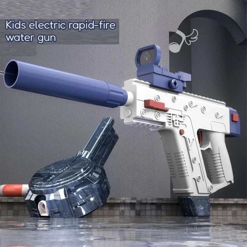 

Rapid Fire Electric Water Gun Leak Proof Design Rechargeable Battery Water Blaster Outdoor Water Shooting Toy Kids Holiday Gift