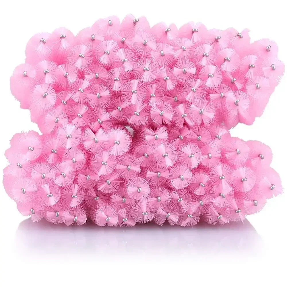 Cepillos para pestañas, varitas para rímel, purpurina desechable, 50 Uds., peine para pestañas de cristal, carretes, microaplicadores de maquillaje