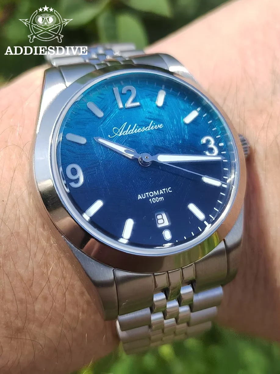 ADDIESDIVE Hot Sale AD2547 Watch For Men Sapphire Glass 10Bar Waterproof BGW9 Luminous Japan 8215 Automatic Mechanical Watches