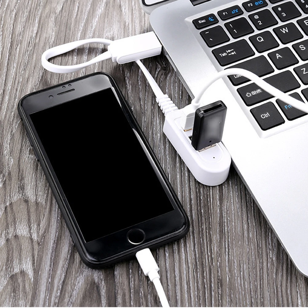 

3USB Многофункциональный преобразователь удлинительной линии 3a Многопортовый концентратор-концентратор 0,25 м Белый Быстрая стабильная передача данных Мини