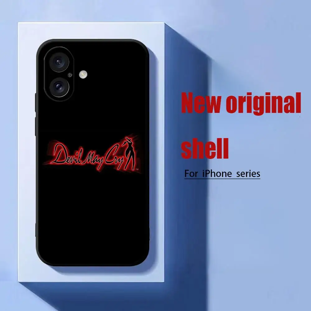 Popular Devil May Cry Game Phone Case For iPhone 17 16 15 14 13 12 X XR XS 8 Plus Mini Pro Max Soft black Shockproof Cover view 2