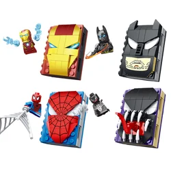 Transformation Robot Disney Building Blocks Mini Model Figures Spiderman Iron Man Venom Captain Hawk Deadpool Technic Gifts Toys