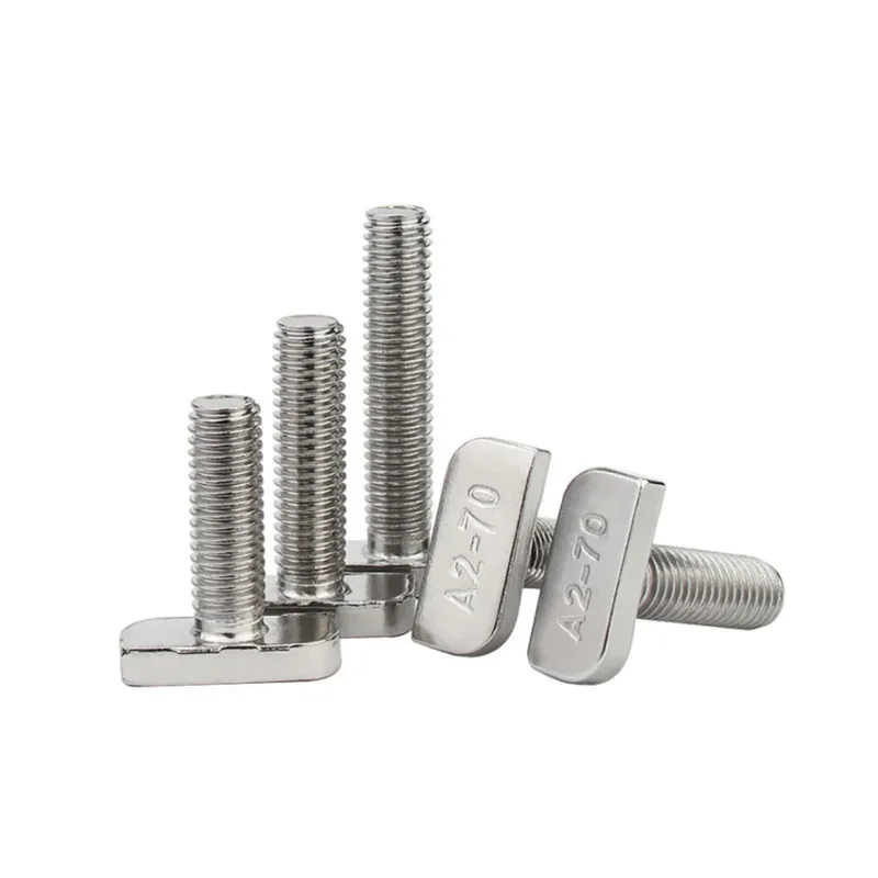 T Slot Bolt 304 Stainless Steel for Aluminum Extrusion Channel and Industrial Frame Assembly Flexible Mountinn Industrial Frames